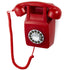 GPO 746 Retro Wall Mount Rotary Push Button Home Phone Landline Classic Red-Home & Garden > Home & Garden Others-PEROZ Accessories