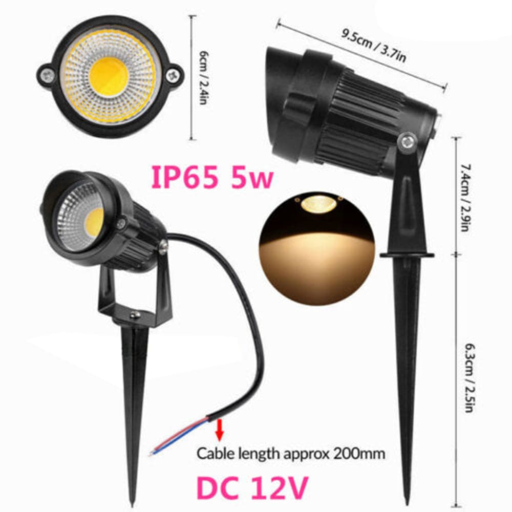 10X LED Spotlights Landscape Warm light Lamp Waterproof Outdoor Garden Yard 12V-Home &amp; Garden &gt; Garden Lights-PEROZ Accessories