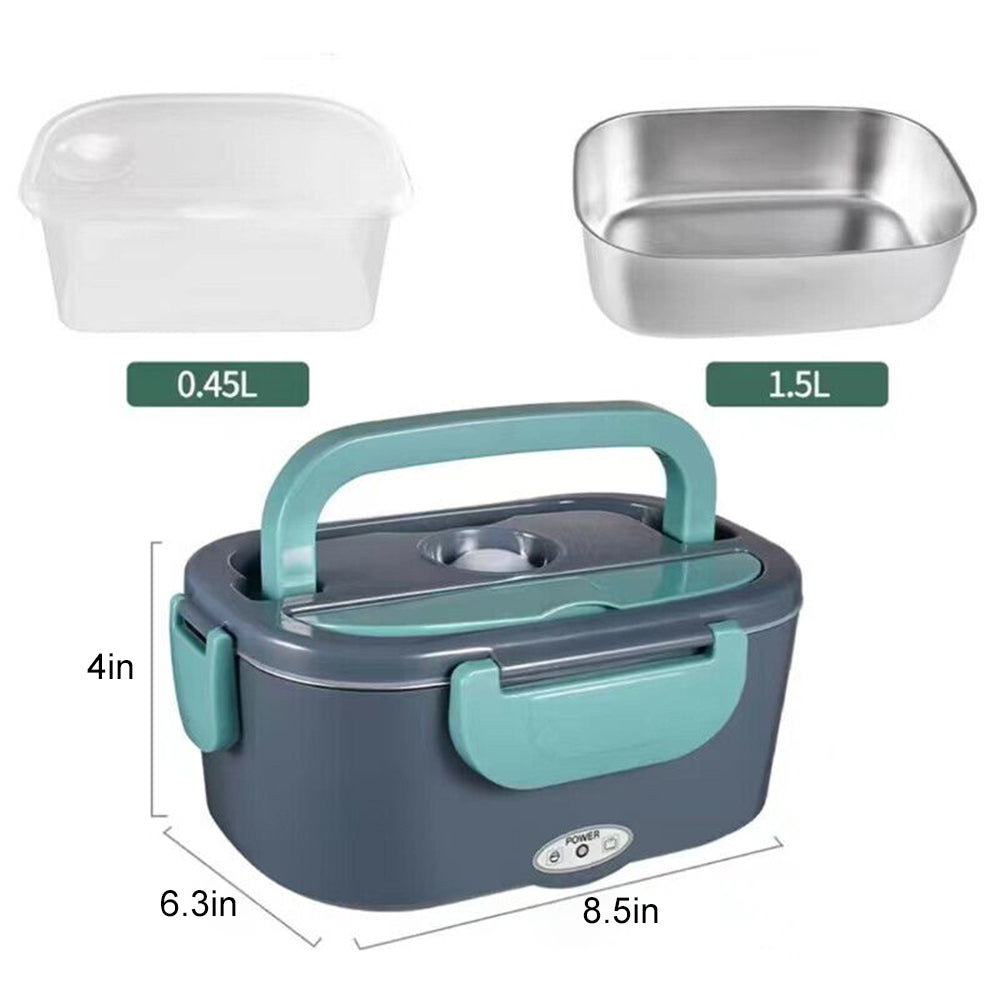 Electric Lunch Box Food Warmer Portable Leakproof Food Heater Car Home Picnic-Home &amp; Garden &gt; Kitchenware-PEROZ Accessories