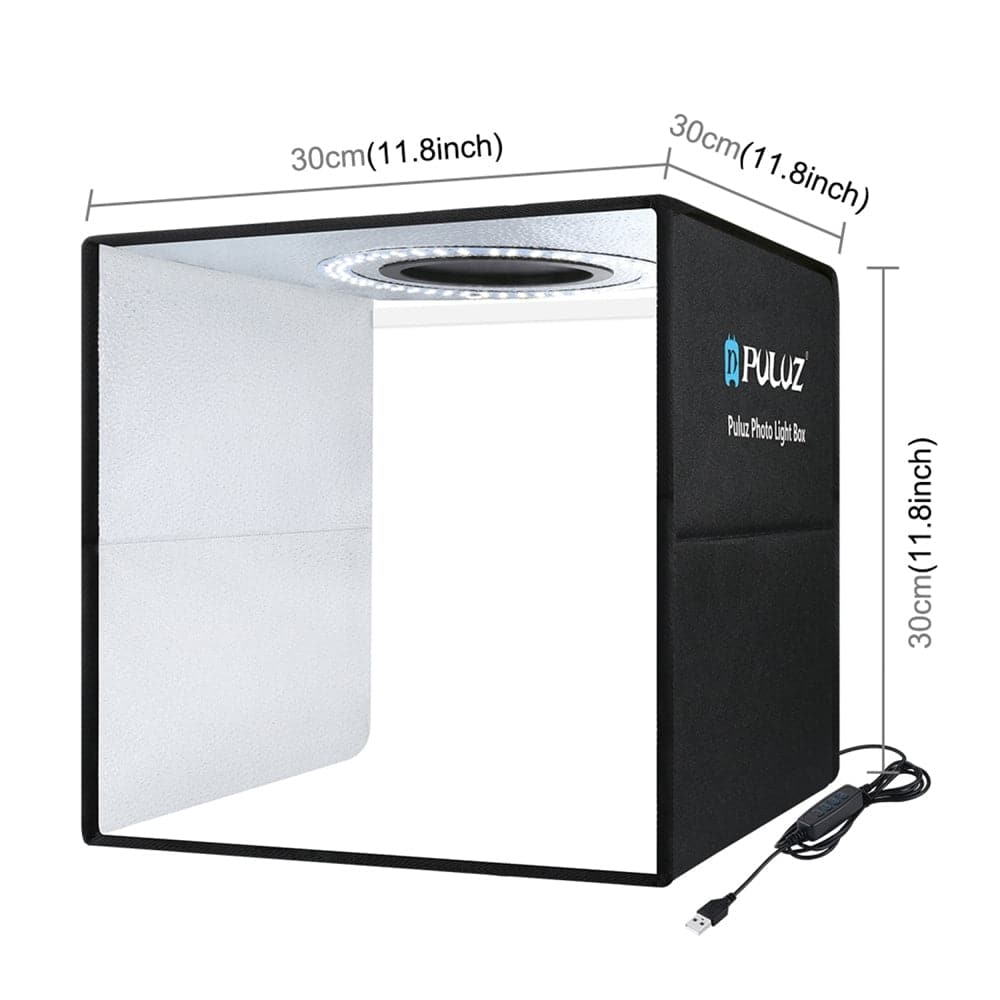 30CM Portable Photo Studio LED Light Tent Bar Cube Soft Box Room Photography-Audio &amp; Video &gt; Photography-PEROZ Accessories