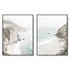 50cmx70cm Mountain Beach 2 Sets Black Frame Canvas Wall Art-Home & Garden > Wall Art-PEROZ Accessories