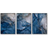 60cmx90cm Blue Gold Marble 3 Sets Black Frame Canvas Wall Art-Home & Garden > Wall Art-PEROZ Accessories