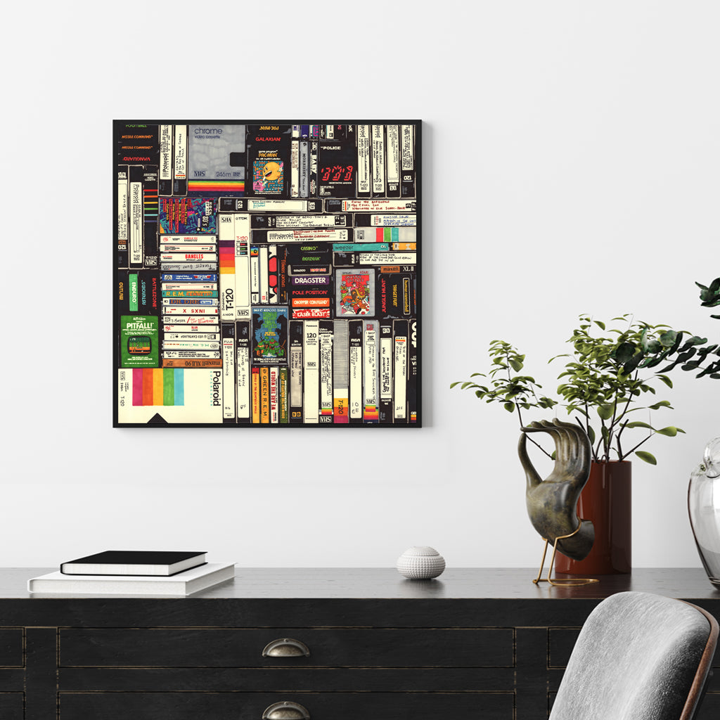 60cmx60cm Book Black Frame Canvas Wall Art-Home &amp; Garden &gt; Wall Art-PEROZ Accessories