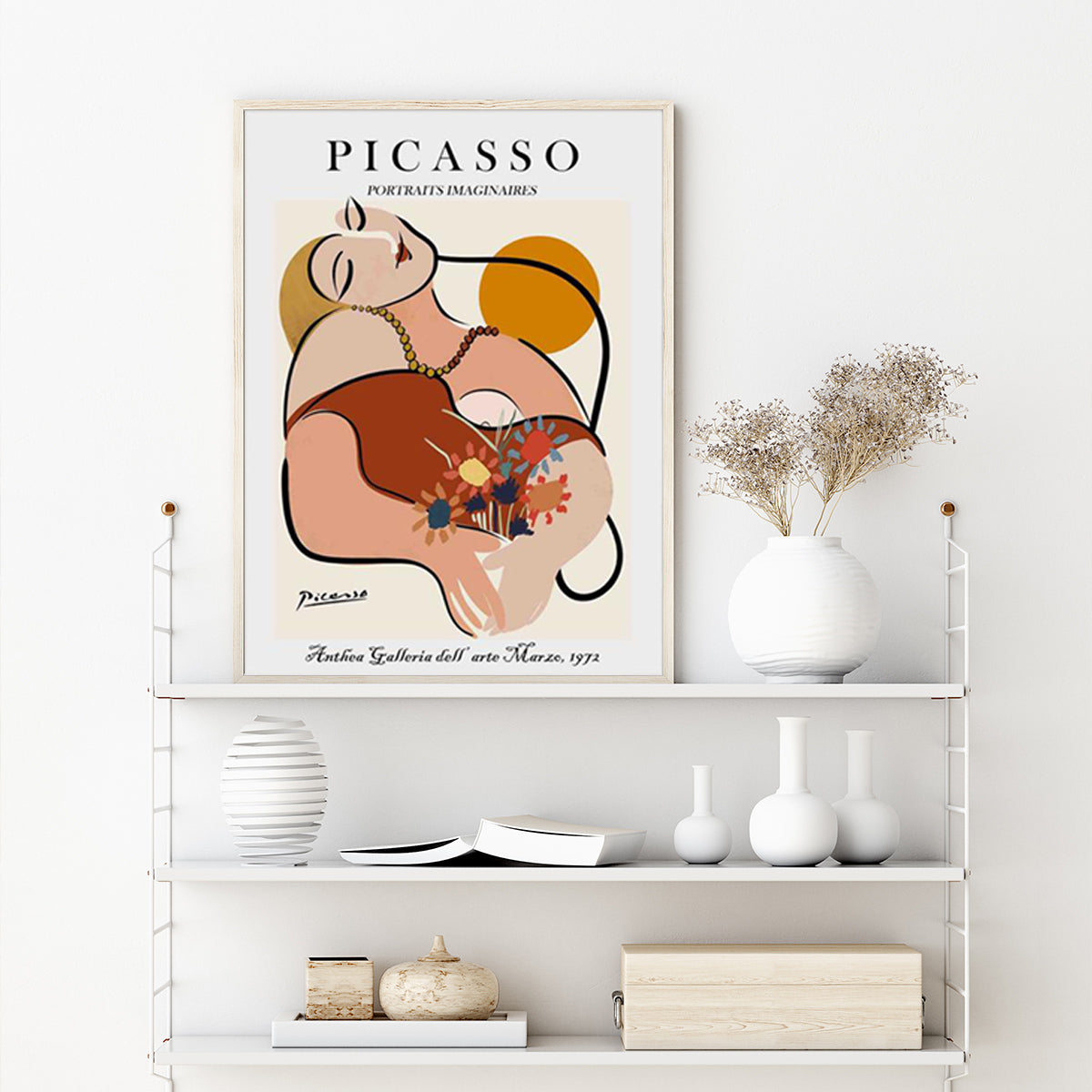 50cmx70cm Le Reve by Pablo Picasso Wood Frame Canvas Wall Art-Home &amp; Garden &gt; Wall Art-PEROZ Accessories