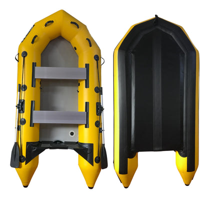 3m Inflatable Dinghy Boat Tender Pontoon Rescue- Yellow-Outdoor &gt; Boating-PEROZ Accessories