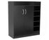 Sarantino New 21 Pairs Shoe Cabinet Rack Storage Organiser Shelf 2 Doors Cupboard Black-Furniture > Living Room-PEROZ Accessories