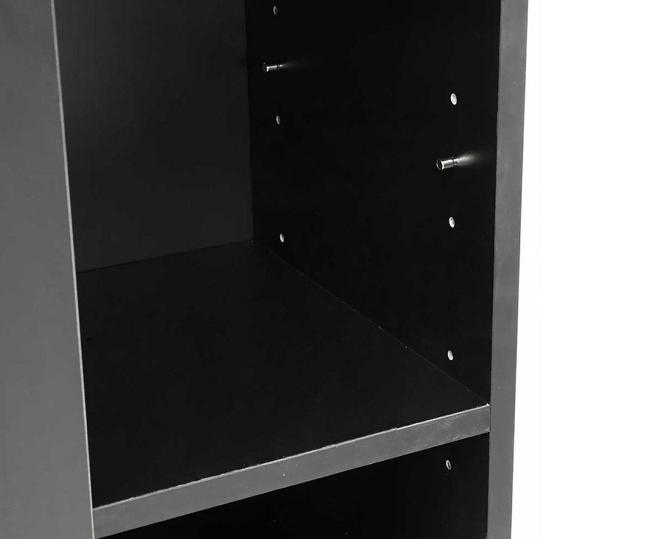 Sarantino New 21 Pairs Shoe Cabinet Rack Storage Organiser Shelf 2 Doors Cupboard Black-Furniture &gt; Living Room-PEROZ Accessories