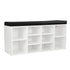 Sarantino New 10 Pairs Shoe Cabinet Rack Storage Organiser Shelf Stool Bench Wood - White-Furniture > Living Room-PEROZ Accessories