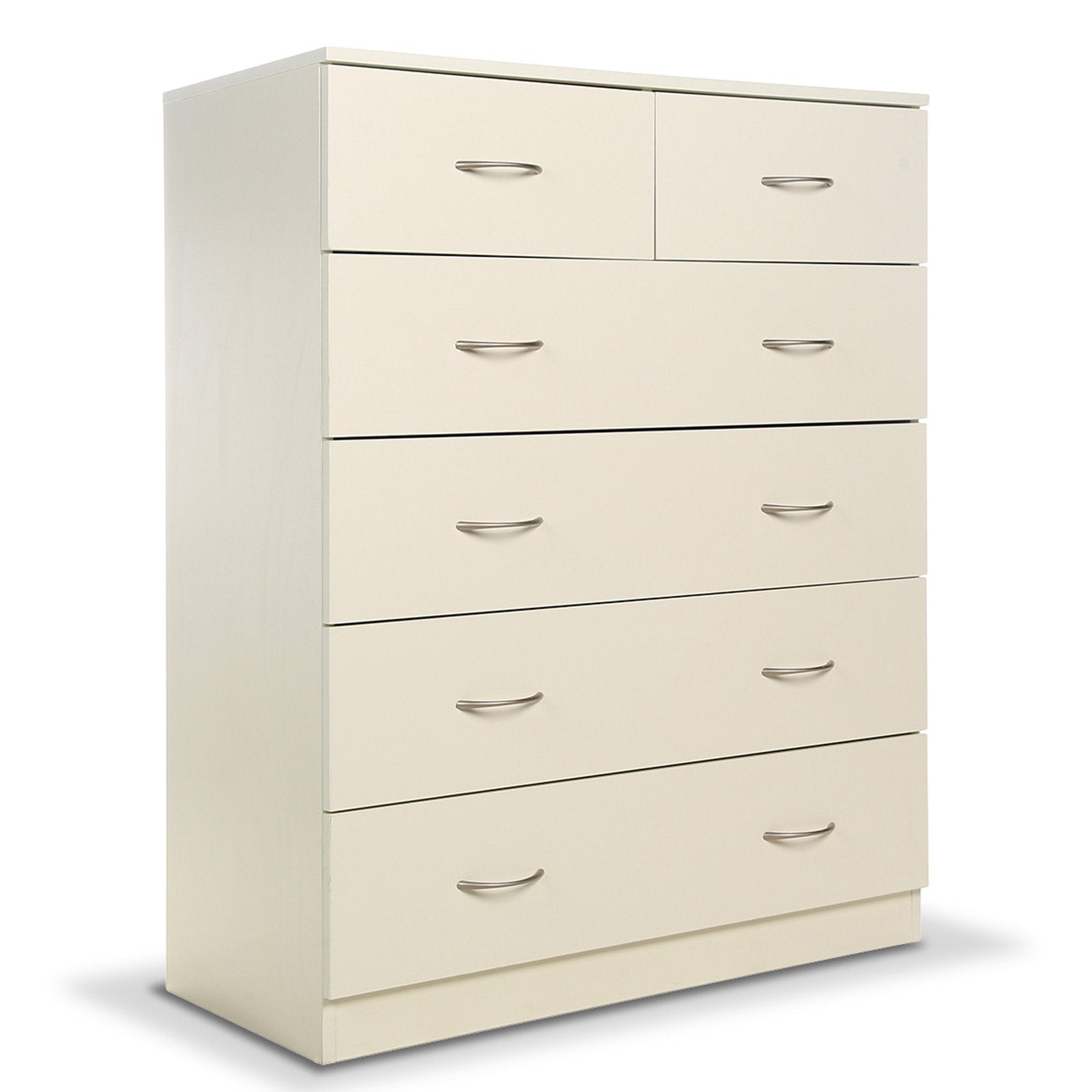 Sarantino Tallboy Dresser 6 Chest Of Drawers Cabinet 85 X 39.5 X 105 - White-Furniture &gt; Living Room-PEROZ Accessories