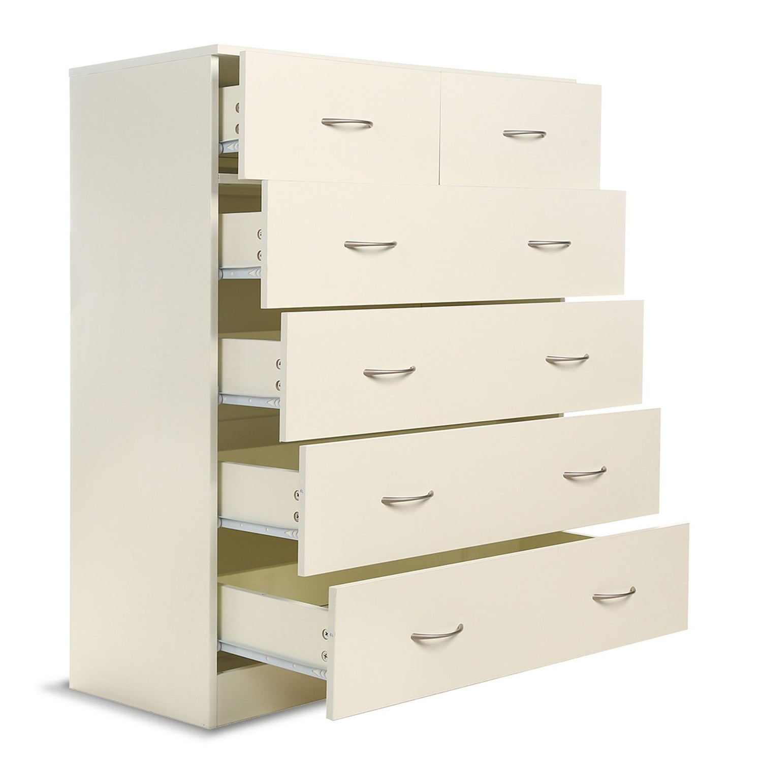 Sarantino Tallboy Dresser 6 Chest Of Drawers Cabinet 85 X 39.5 X 105 - White-Furniture &gt; Living Room-PEROZ Accessories