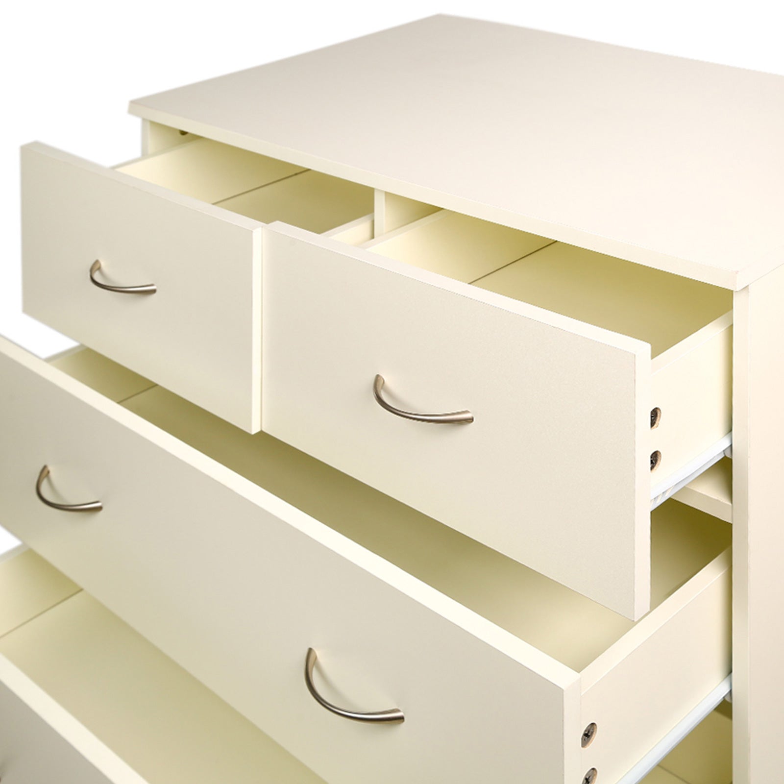 Sarantino Tallboy Dresser 6 Chest Of Drawers Cabinet 85 X 39.5 X 105 - White-Furniture &gt; Living Room-PEROZ Accessories