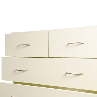 Sarantino Tallboy Dresser 6 Chest Of Drawers Cabinet 85 X 39.5 X 105 - White-Furniture &gt; Living Room-PEROZ Accessories