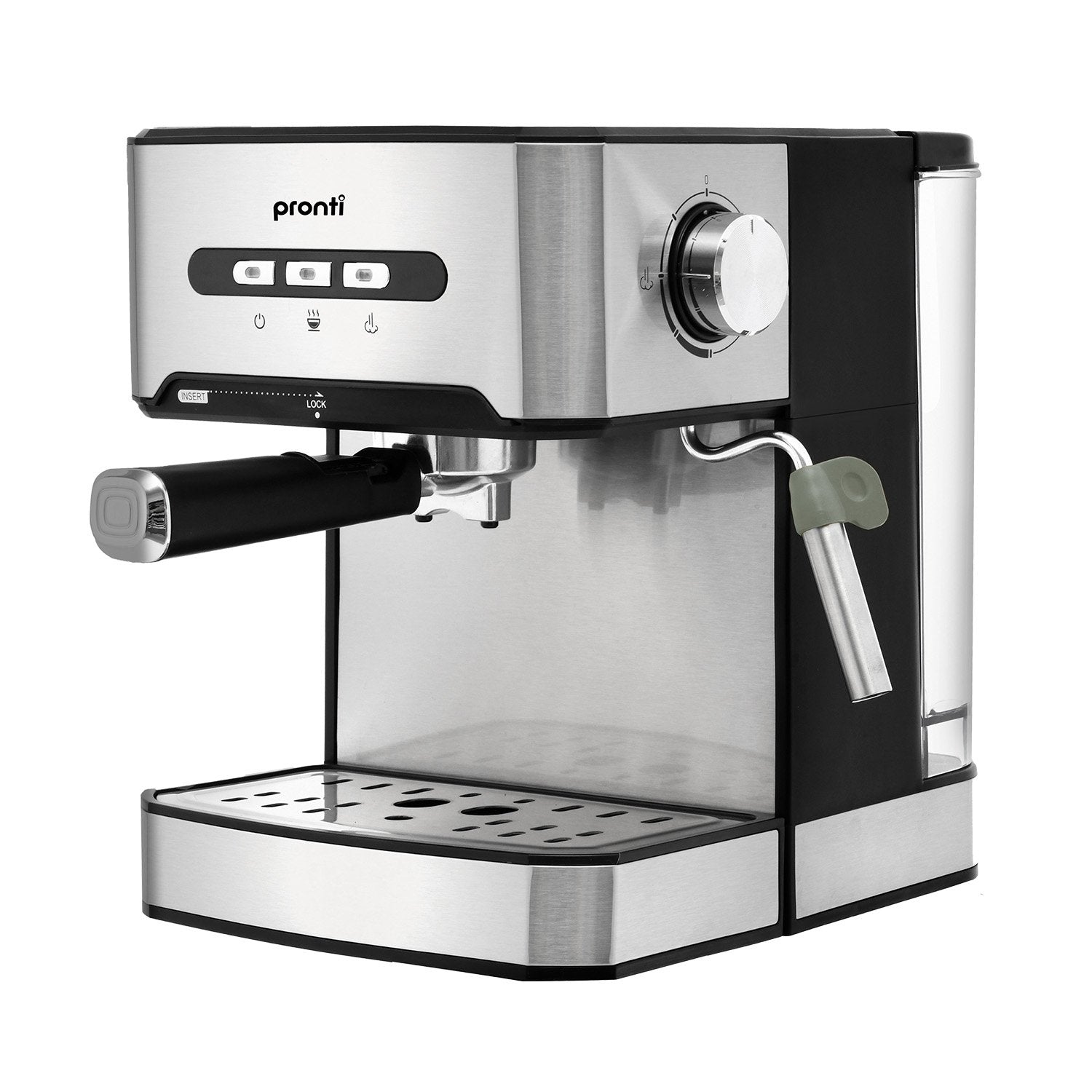 Pronti 1.6L Automatic Coffee Espresso Machine with Steam Frother-Appliances &gt; Kitchen Appliances-PEROZ Accessories