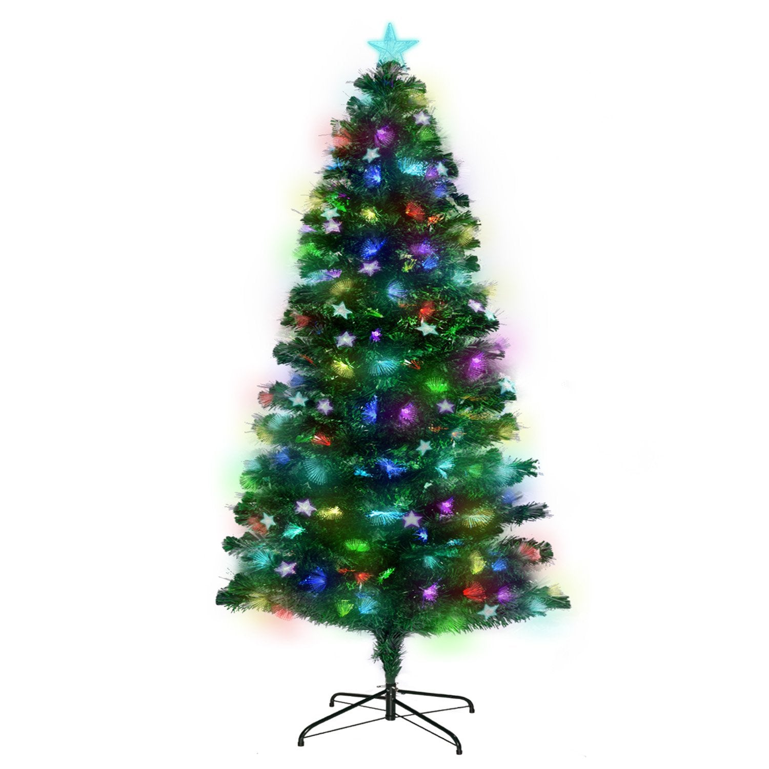 Christabelle 1.2m Enchanted Pre Lit Fibre Optic Christmas Tree Stars Xmas Decor-Occasions &gt; Christmas-PEROZ Accessories