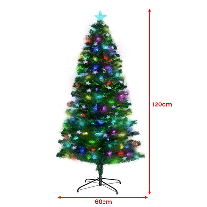 Christabelle 1.2m Enchanted Pre Lit Fibre Optic Christmas Tree Stars Xmas Decor-Occasions &gt; Christmas-PEROZ Accessories