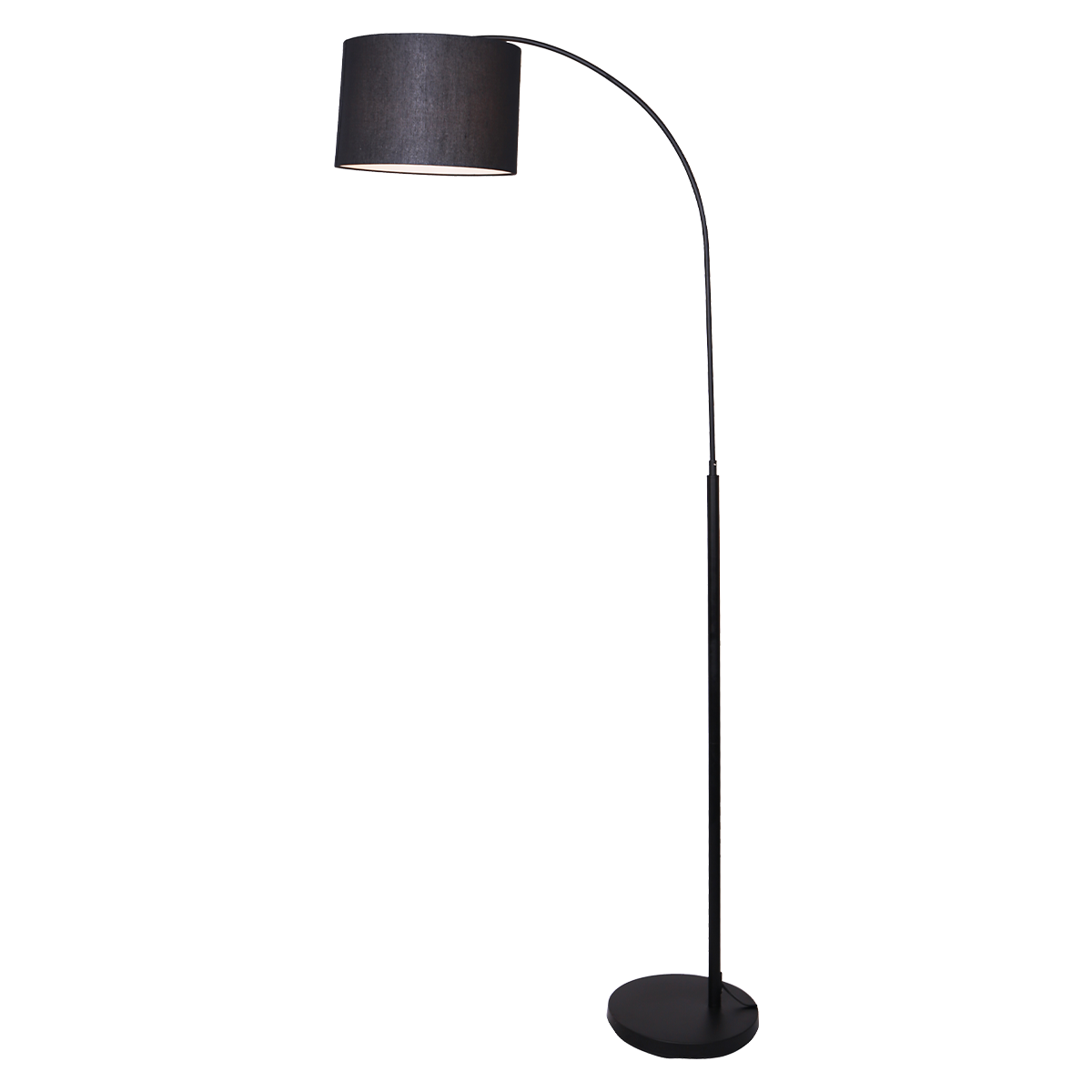 Sarantino Metal Arc Arm Floor Lamp Shade Black-Home &amp; Garden &gt; Lighting-PEROZ Accessories