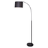 Sarantino Metal Arc Arm Floor Lamp Shade Black-Home & Garden > Lighting-PEROZ Accessories