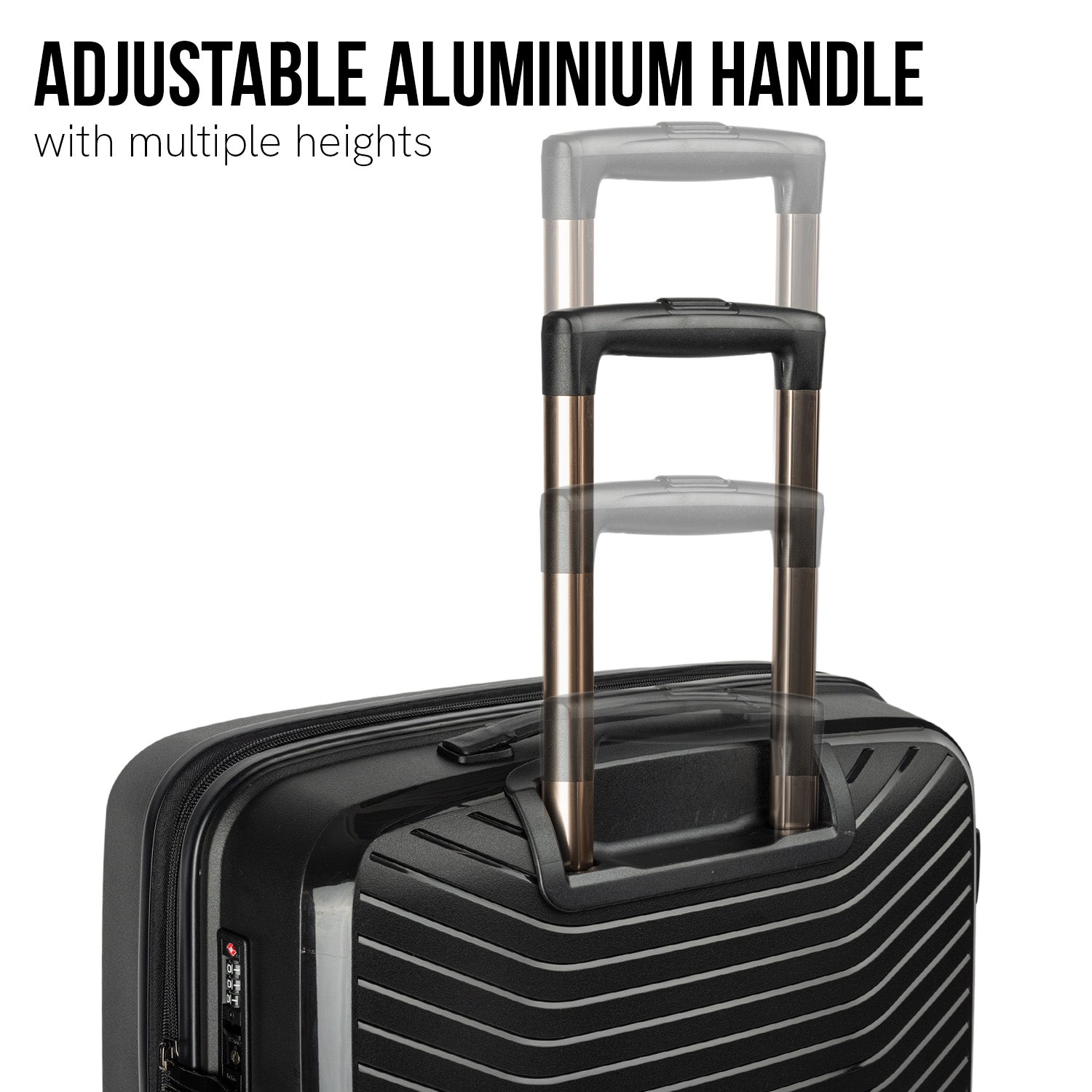 Olympus Astra 29in Lightweight Hard Shell Suitcase - Obsidian Black-Home &amp; Garden &gt; Travel-PEROZ Accessories