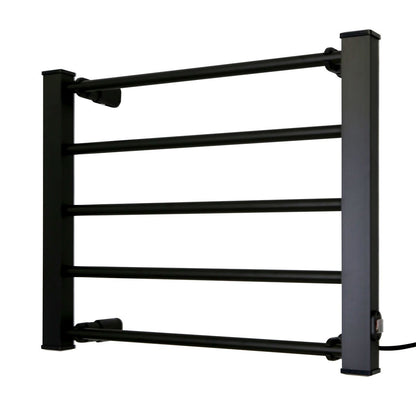 Pronti Heated Towel Rack Electric Bathroom Towel Rails Warmer Ev-90 -black-Home &amp; Garden &gt; Bathroom Accessories-PEROZ Accessories