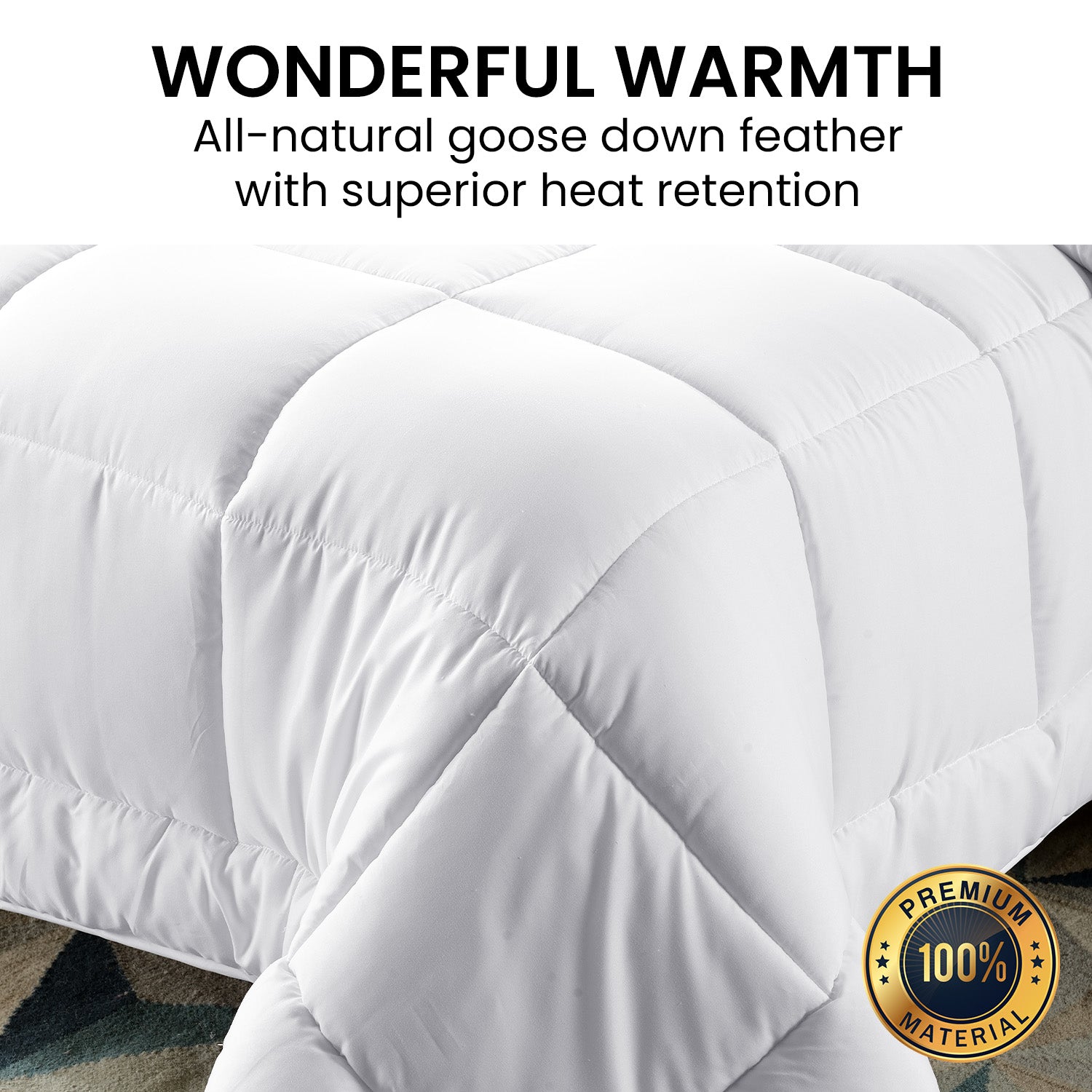 Laura Hill 700GSM Goose Down Feather Comforter Doona - Super King-Home &amp; Garden &gt; Bedding-PEROZ Accessories