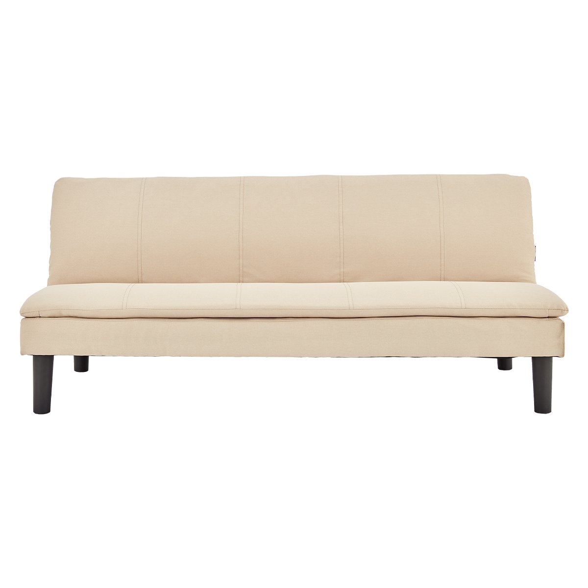 Sarantino 3 Seater Modular Faux Linen Fabric Sofa Bed Couch - Beige-Furniture &gt; Sofas-PEROZ Accessories