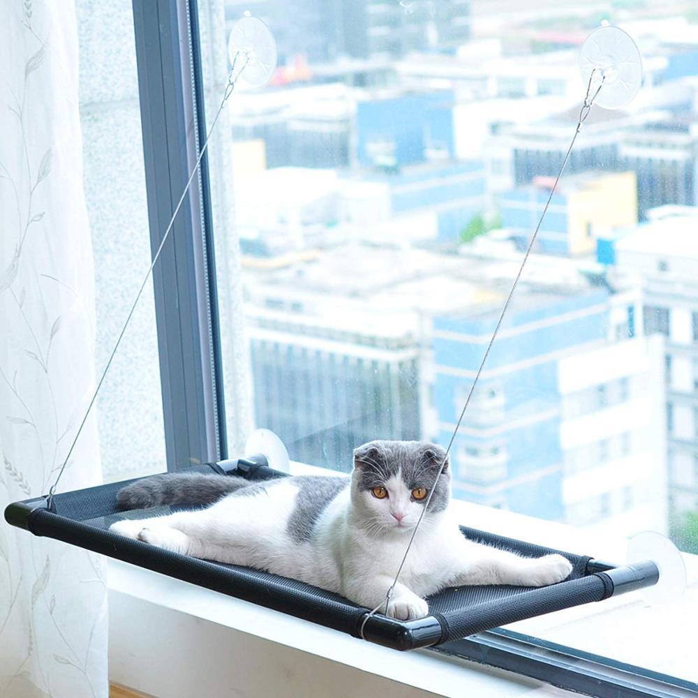 Pet Cat Window Mounted Durable Seat Hammock Perch Bed Hold Up To 20 kg-Pet Beds-PEROZ Accessories