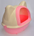 YES4PETS Large Hooded Cat Toilet Litter Box Tray House With Scoop Pink-Pet Care > Cat Supplies-PEROZ Accessories