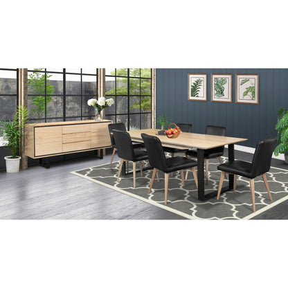 Aconite Coffee Table 120cm 2 Drawers Solid Messmate Timber Wood - Natural-Furniture &gt; Living Room-PEROZ Accessories