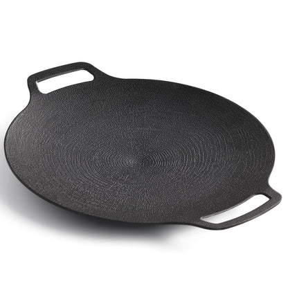 Korean Grill Pan Nonstick 6 Layer 40cm Round BBQ Griddle Indoor or Outdoor Cooking-Home &amp; Garden &gt; BBQ-PEROZ Accessories