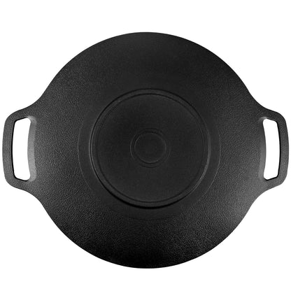 Korean Grill Pan Nonstick 6 Layer 40cm Round BBQ Griddle Indoor or Outdoor Cooking-Home &amp; Garden &gt; BBQ-PEROZ Accessories