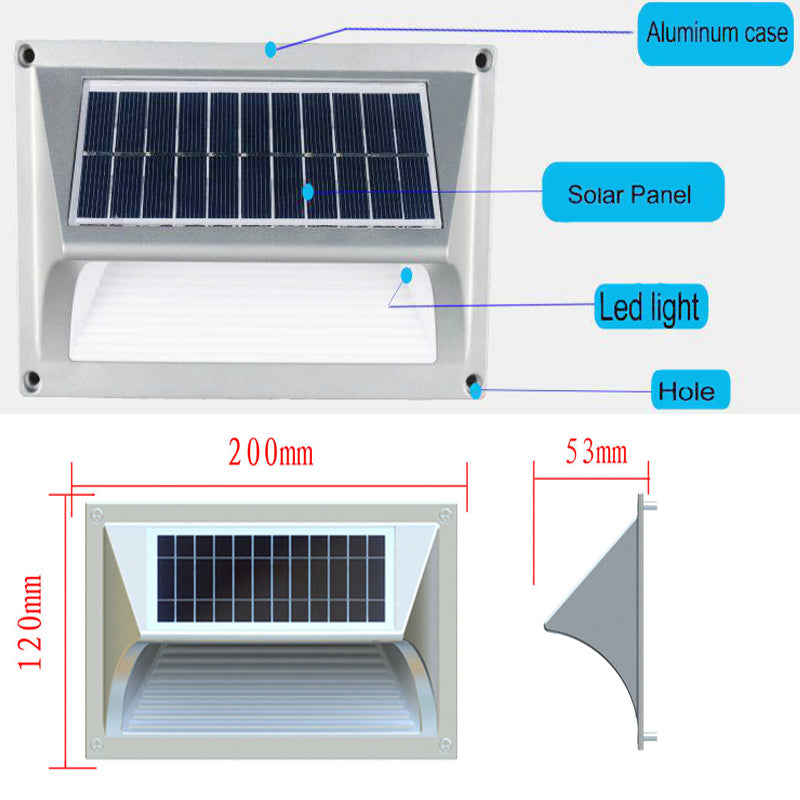 Solar Step Light – Warm White with Silver Case-Home &amp; Garden &gt; Garden Lights-PEROZ Accessories