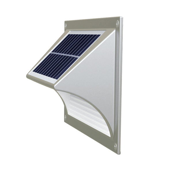 Solar Step Light – Warm White with Silver Case-Home &amp; Garden &gt; Garden Lights-PEROZ Accessories