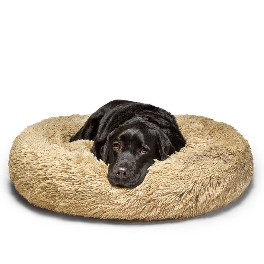 Fur King &quot;Aussie&quot; Calming Dog Bed - Large-Brindle - 100 cm-Pet Beds-PEROZ Accessories