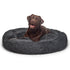 Fur King "Aussie" Calming Dog Bed - XL -Grey - 115 cm-Pet Beds-PEROZ Accessories