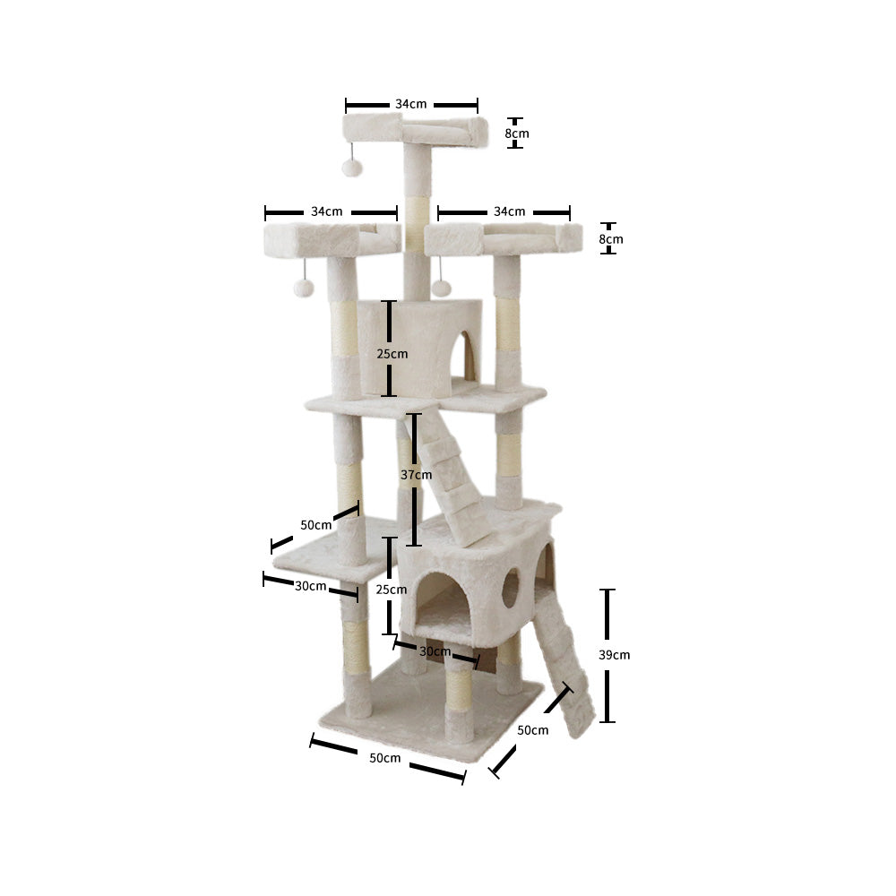 CATIO Tranquility Palace Scratching Post 50x50x171cm-Pet Care &gt; Toys-PEROZ Accessories