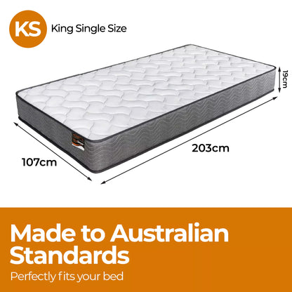 ValueSleeper 3-Zone Orthopaedic Pocket Spring King Single Mattress-Furniture &gt; Mattresses-PEROZ Accessories