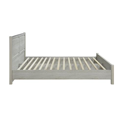 Queen Size Bed Frame Natural Wood like MDF in Oak Colour-Furniture &gt; Bedroom-PEROZ Accessories