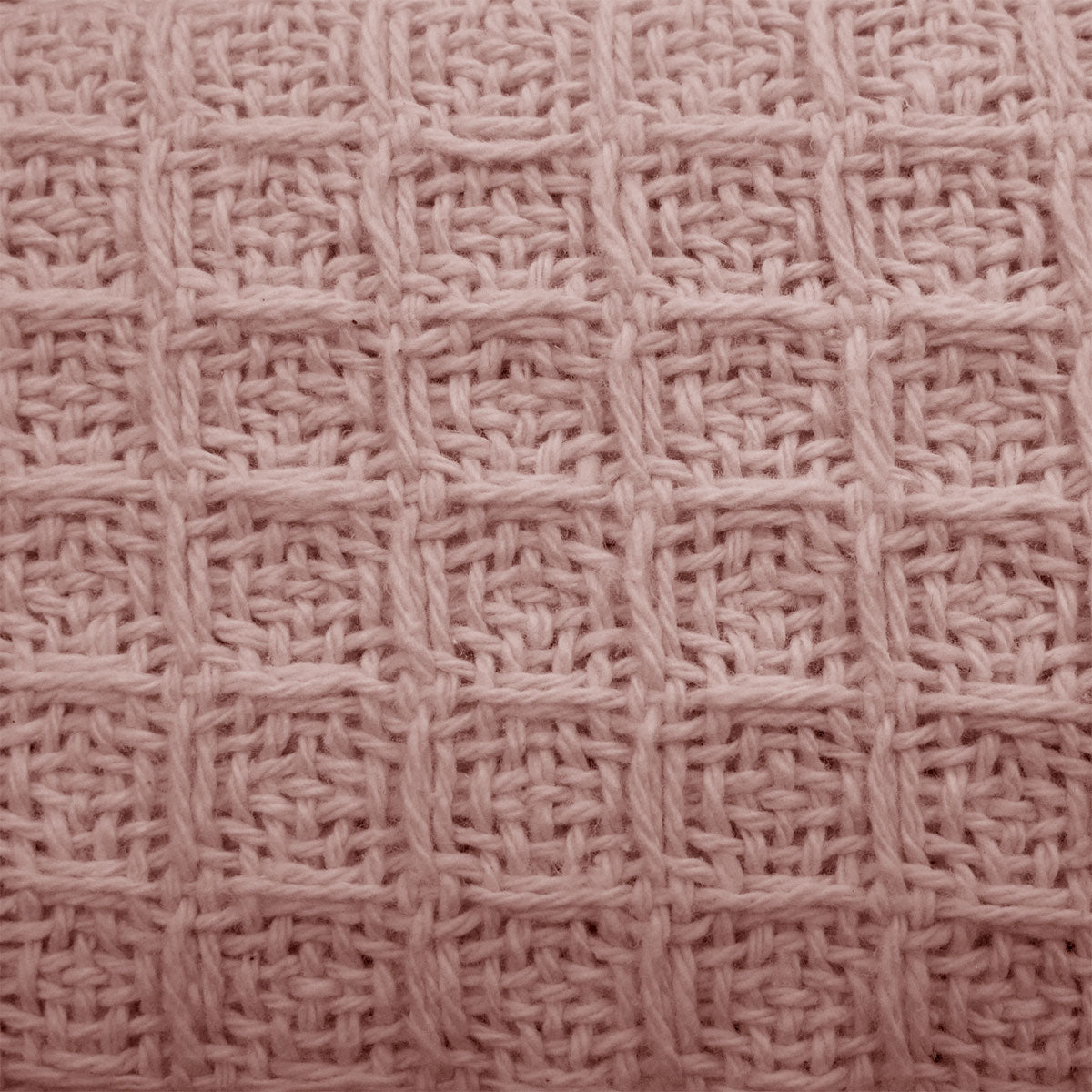 Cotton Waffle Blanket Dusty Pink Single-Home &amp; Garden &gt; Bedding-PEROZ Accessories