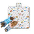 Happy Kids Dream Big Colour Me In Picnic Blanket 125 x 125 cm-Home & Garden > Bedding-PEROZ Accessories