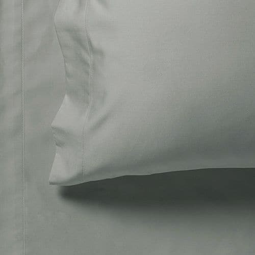 1000TC Ultra Soft Double Size Bed Grey Flat &amp; Fitted Sheet Set-Home &amp; Garden &gt; Bedding-PEROZ Accessories