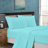 1000TC King Size Bed Soft Flat & Fitted Sheet Set Aqua-Home & Garden > Bedding-PEROZ Accessories