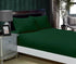 1000TC Ultra Soft Fitted Sheet & Pillowcase Set - King Single Size Bed - Dark Green-Home & Garden > Bedding-PEROZ Accessories