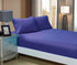 1000TC Ultra Soft Fitted Sheet & Pillowcase Set - Single Size Bed - Royal Blue-Home & Garden > Bedding-PEROZ Accessories