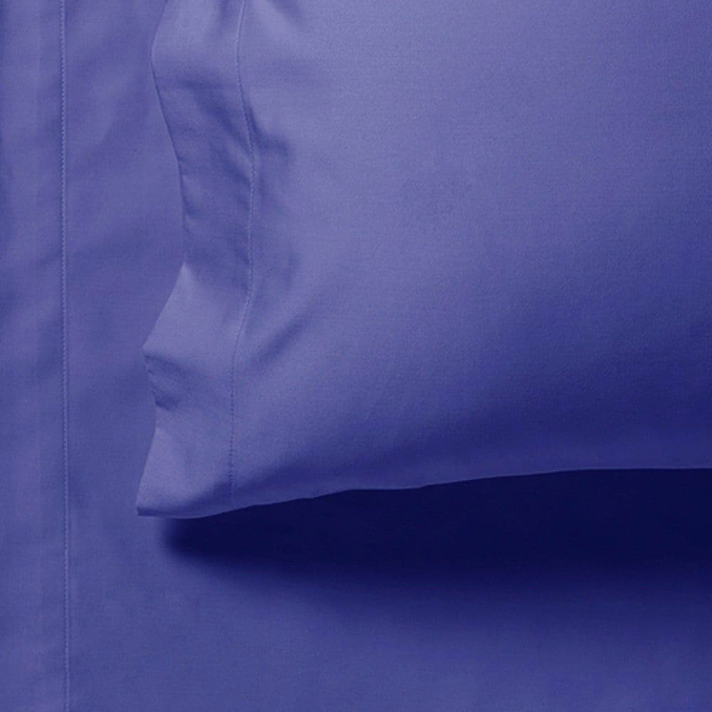 1000TC Ultra Soft Fitted Sheet &amp; Pillowcase Set - Single Size Bed - Royal Blue-Home &amp; Garden &gt; Bedding-PEROZ Accessories