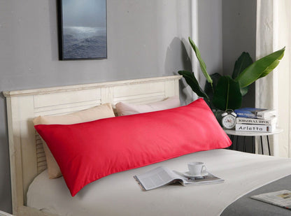 1000TC Premium Ultra Soft Body Pillowcase - Red-Home &amp; Garden &gt; Bedding-PEROZ Accessories