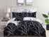 Tree Reversible Double Size Quilt/Doona/Duvet Cover Set - Black-Home & Garden > Bedding-PEROZ Accessories