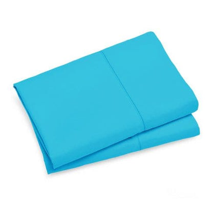 1000TC Premium Ultra Soft Queen size Pillowcases 2-Pack - Light Blue-Home &amp; Garden &gt; Bedding-PEROZ Accessories