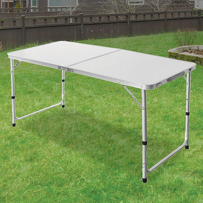 Aluminium Folding Table 120cm Portable Indoor Outdoor Picnic Party Camping Tables-Furniture &gt; Office-PEROZ Accessories