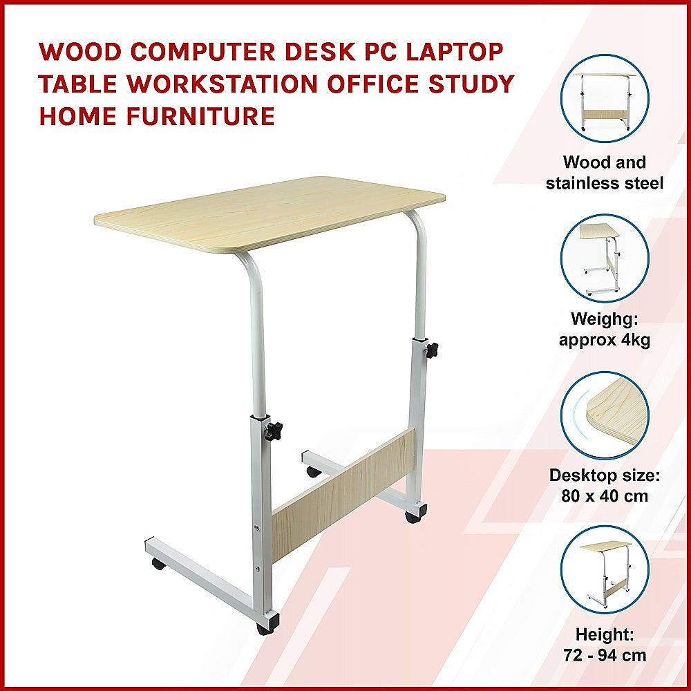 Wood Computer Desk PC Laptop Table Workstation Office Study Home Furniture-Furniture &gt; Office-PEROZ Accessories