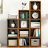 Bamboo Adjustable Shelf Bookcase Display Storage Rack Stand Livingroom Bedroom Set-Bookcases & Shelves-PEROZ Accessories